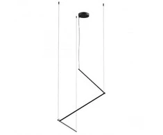 Bikuva.lt 36W LED pakabinamas šviestuvas STICK, juodas, 3000K, dimeriuojamas, 01-2799