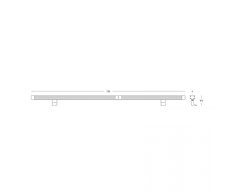 Sieninis šviestuvas 36W LED sieninis fasado šviestuvas, tamsiai rudas, 2700K, IP65, E498