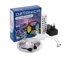 36W RGB LED juostos komplektas- adapteris+IR valdiklis+nuotolinio valdymo pultas, 60LEDS