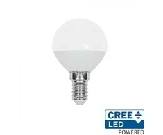 V-tac 3,7W LED lemputė, E14, P45, 3000K, 180°, CREE LED chip