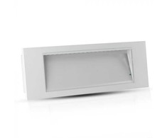 3,8W LED evakuacinis šviestuvas, baltos/juodos sp., 6000K, CREE LED chip