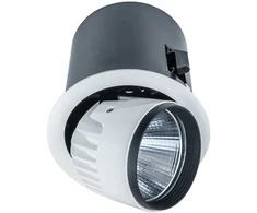 38W LED įleidžiamo montavimo šviestuvas TANTO, baltos/juodos sp., 3000K