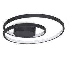 38W LED lubinis šviestuvas OZ, juodas, 3000K, 365039