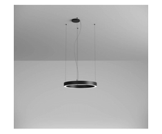 38W LED paviršinis/pakabinamas šviestuvas XAMBIT, juodas, 4000K, 60cm