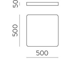 39W LED lubinis šviestuvas TURIN, juodas, 2700/3000/4000K, dimeriuojamas, P3761172NDT