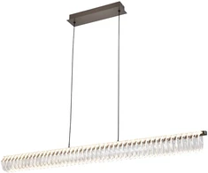 39W LED pakabinamas šviestuvas ALBA, šlifuotos pilkos sp./skaidrus, 3000K, 4337100