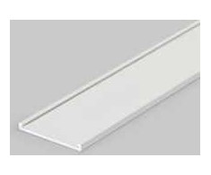 3m aliuminis profilio dangtelis VARIO30-09, baltas.