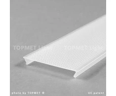 3m LED juostos profilio dangtelis C10 OPAL.