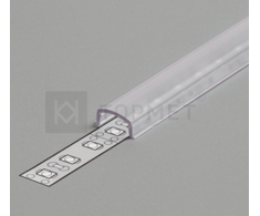3m LED juostos profilio dangtelis i-click, matinis