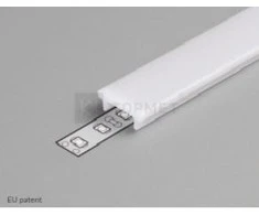 Bikuva.lt 3m LED juostos profilio dangtelis K click, baltas