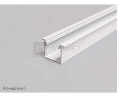 3m LED juostos profilio LINEA-IN20, baltas