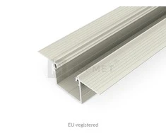 Bikuvalt LED juostos profilis LINEA-IN20 TRIMLESS, anoduotas aliuminis, 3m