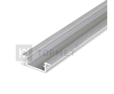 3m LED juostos profilis BEGTIN12 J/S, neanoduotas aliuminis
