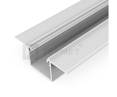 3m LED juostos profilis LINEA-IN20 TRIMLESS EF, neanoduotas aliuminis