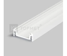 Bikuva.lt 3m LED juostos profilis SURFACE14 EF/TY, baltai dažytas