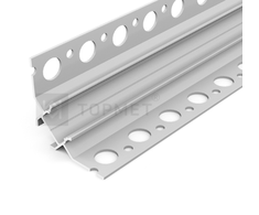 3m LED juostos profilis UNI-TILE12 C PLUS, 90 laipsnių, anoduotas aliuminis