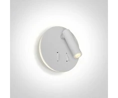 Bikuva.lt 3W + 5W LED sieninis šviestuvas- skaitymo lempa, baltas, 3000K, 65746B/W/W