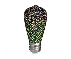V-tac 3W LED 3D lemputė, ST64, E27, 3000K