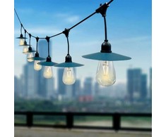 V-tac 3W LED girlianda su saulės baterija, 15 lempučių, 3000K, IP44