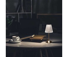V-tac 3W LED įkraunamas stalinis šviestuvas, nikelio sp. korpusu, 3000/6000K, dimeriuojamas