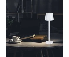V-tac 3W LED įkraunamas stalo šviestuvas, baltas, 3000K, dimeriuojamas