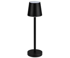 V-tac 3W LED įkraunamas stalo šviestuvas, juodas, 4000K, dimeriuojamas