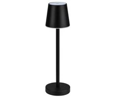 V-tac 3W LED įkraunamas stalo šviestuvas, juodas, 4000K, dimeriuojamas