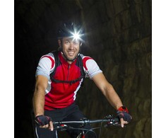V-tac 3W LED įkraunamas žibintuvėlis, juodas, IP43, tvirtinamas ant galvos