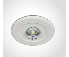3W LED įleidžiamas avarinis šviestuvas, baltas, avariniu režimu gali veikti iki 3h, 89002C