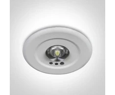 3W LED įleidžiamas avarinis šviestuvas, baltas, avariniu režimu gali veikti iki 3h, 89002C