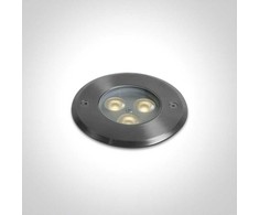3W LED įleidžiamas į žemę šviestuvas, plieno sp., 3000K, IP67, dimeriuojamas, 69076A/W