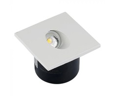 V-tac 3W LED įleidžiamas sieninis šviestuvas, baltas, 4000K