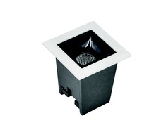 3W LED įleidžiamas šviestuvas, baltos/juodos sp., 3000K, S084