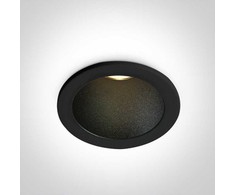 3W LED įleidžiamas šviestuvas, juodas, 3000K, 10103J/B/W