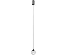 3W LED pakabinamas šviestuvas IRIDES, juodos sp./skaidrus, 2700K, 01-4085