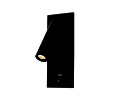 3W LED sieninis įleidžiamas šviestuvas, juodas, 3000K, H65