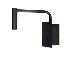V-tac 3W LED sieninis šviestuvas, juodas, su USB, 3000K