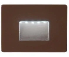 3W LED sieninis šviestuvas laiptų apšvietimui STRATOS, bronzos sp., CCT