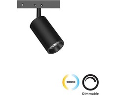 3W LED šviestuvas į magnetinius bėgelius MICRO MAGNETIC, juodas, 3000K, dimeriuojamas, 4315500