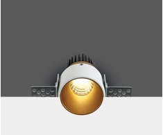 3W LED užglaistomas šviestuvas, žalvario sp., 3000K, 10103BTR/BS/W