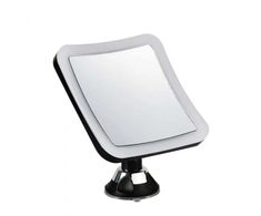 3W stalinis LED veidrodis V-TAC, 6400K, su baterijomis (parduodamos atskirai), su padidinamuoju stiklu, juodas