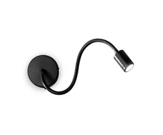 Sieninis šviestuvas Ideal Lux 3W wall lamp with 1 light FOCUS-1, 3000K, juodas