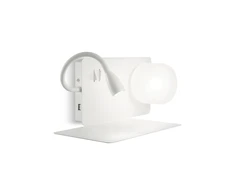 Sieninis šviestuvas Ideal Lux 3W wall lamp with 2 lights BOOK, 3000K, baltas