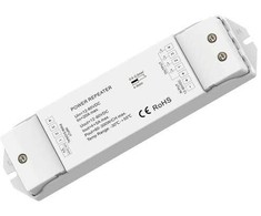 4 kanalų galios kartotuvas, 12-60VDC, 20A