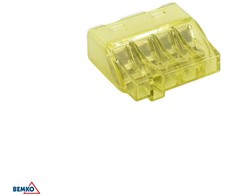 Bemko 4 polių jungtis, 0,5-2,5mm2, 100vnt