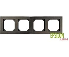 Liregus 4-vietis rėmelis EPSILON SLIM LINE, antracito sp.