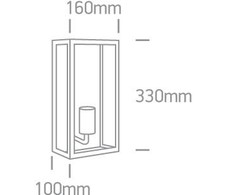 Paviršinis fasado šviestuvas, E27, juodas, 67406A/B