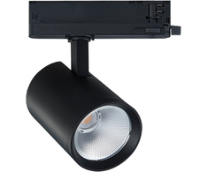40W LED akcentinis šviestuvas į 3 fazių bėgelius, juodas, 2700/3000/4000K, S235