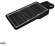 Bemko 40W LED gatvės šviestuvas su saulės baterija ir judesio davikliu, juodas, 4000K, IP65