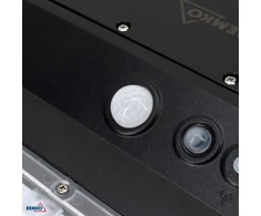 Bemko 40W LED gatvės šviestuvas su saulės baterija ir judesio davikliu, juodas, 4000K, IP65